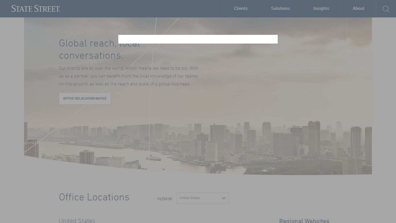 Office Locations | State Street Corporation